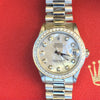 Rolex Datejust Stainless 31mm 18k White Gold Band & Diamond Bezel & Diamond Dial