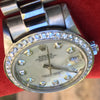 Rolex Datejust Stainless 31mm 18k White Gold Band & Diamond Bezel & Diamond Dial