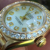 Rolex Datejust Presidential 26mm 18k Gold Oversized Diamond Bezel MOP Dial 69178