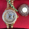 Rolex Datejust Presidential 26mm 18k Gold Oversized Diamond Bezel MOP Dial 69178