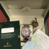 Rolex 36mm Datejust 116201 Rose/Pink Gold Steel Diamond Bezel MOP Dial