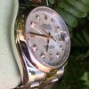 Rolex 36mm Datejust 116201 Rose Pink Gold Steel MOP Diamond Dial