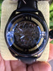 INVICTA 3406 II Skeleton Ghost Black Lorica Leather Band 46mm Watch Box Papers N