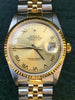 ROLEX MEN LADIES 16233 DATEJUST 18k GOLD STEEL JUBILEE BAND BOX