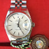 Rolex Datejust 36mm Steel Silver Dial White Gold Fluted Bezel Jubilee Band 16234