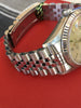 Rolex Datejust 36mm Steel Jubilee Band Diamond Bezel Blue Roman Dial 16234