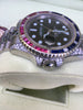 Rolex GMT Master II Steel 40mm Diamond Ruby Sapphire Bezel Jubilee Band 116710