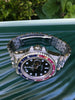 Rolex GMT Master II Steel 40mm Diamond Ruby Sapphire Bezel Jubilee Band 116710
