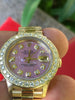 Rolex 26mm Datejust 18k Gold Ladies President Pink MOP Diamond Dial Bezel 69178