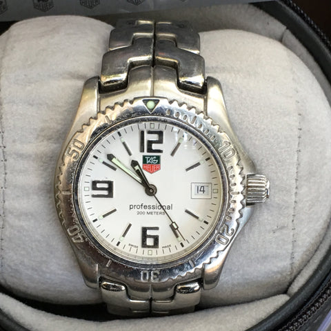 TAG Heuer Link Mens Gents Midsize Watch Stainless Steel WT1214 Box Papers