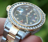 ROLEX SUBMARINER 2TONE 18K GOLD STAINLESS STEEL WATCH PIMPED IN DIAMONDS 16613