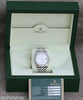 ROLEX DATEJUST WATCH 116200 STEEL DIAMONDS SILVER FLORAL DIAL BOX CERTIFICATE