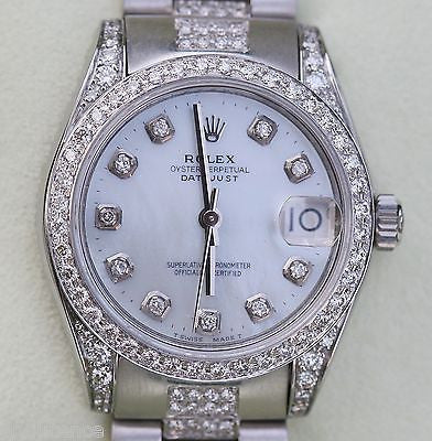 ROLEX DATEJUST MIDSIZE MODEL 178240 MENS LADIES DIAMONDS NEW UNWORN