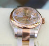 ROLEX LADIES DATEJUST WATCH ROSE GOLD STEEL TWO TONE 179171 CENTRIC DIAL