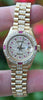 ROLEX LADIES GOLD DATEJUST PRESIDENT WATCH DIAMOND RUBY