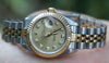 ROLEX 18k Gold & Steel 26mm Ladies Automatic Datejust Watch Diamond Dial Factory