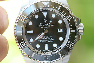 ROLEX MENS 116660 SEA-DWELLER DEEP SEA STAINLESS STEEL BOX WARRANTY NEW