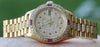 ROLEX LADIES GOLD DATEJUST PRESIDENT WATCH DIAMOND RUBY
