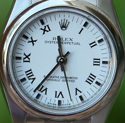 ROLEX STEEL LADIES 26mm OYSTER PERPETUAL NO DATE WATCH WARRANTY FACTORY