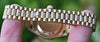 ROLEX LADIES GOLD DATEJUST PRESIDENT WATCH DIAMOND RUBY