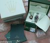 ROLEX DATEJUST MIDSIZE 178240 STAINLESS STEEL BLACK DIAL BOXES CARD CERTIFICATE