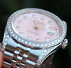 ROLEX STEEL LADIES MENS 36mm DATEJUST WATCH BOX & PAPER WARRANTY DIAMONDS 116200