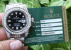 ROLEX STEEL MEN'S SUBMARNIER WATCH w/ DIAMOND DIAL BEZEL LUGS BOX/PAPERS 116610