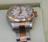 ROLEX LADIES DATEJUST WATCH ROSE GOLD STEEL WHITE ROMAN TWO TONE 179171