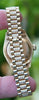 ROLEX LADIES GOLD DATEJUST PRESIDENT WATCH DIAMOND RUBY