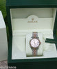 ROLEX DATEJUST LADIES NEW MIDSIZE ROSE GOLD STEEL BOX CARD CERTIFICATE