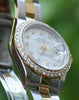 ROLEX 18k GOLD & STEEL LADIES DATEJUST WATCH PAPERS WARRANTY DIAMONDS METEORITE