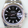 ROLEX LADIES DATEJUST 179174 STAINLESS STEEL WHITE GOLD FLUTED BEZEL