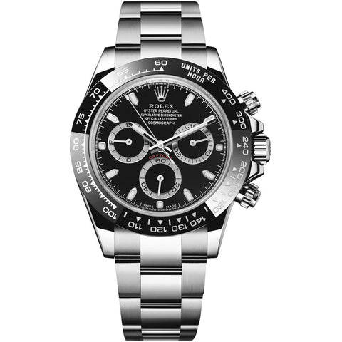 Rolex Daytona Stainless Steel Ceramic Bezel Black Dial 40mm 116500