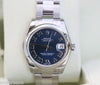 ROLEX DATEJUST STAINLESS STEEL MIDSIZE WATCH BLUE ROMAN DIAL 178240