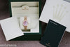 ROLEX PRESIDENT LADIES WOMENS 18K GOLD WATCH DIAMONDS PINK MOTHER OF PEARL