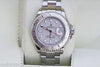 ROLEX MENS YACHTMASTER WATCH PLATINUM STAINLESS STEEL PAPERS BOXES