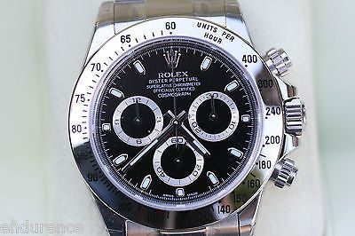 ROLEX DAYTONA 116520 STAINLESS BOX PAPERS BLACK DIAL