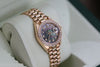 ROLEX PRESIDENT LADIES WOMENS 18K GOLD WATCH DIAMONDS BLACK MOTHER OF PEARL