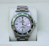 ROLEX GREEN SUBMARINER MENS 16610 STAINLESS STEEL WATCH EMERALD DIAMOND DIAL