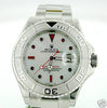 ROLEX MENS 16622 YACHTMASTER YACHT-MASTER  PLATINUM  STEEL  RED  RUBY DIAL