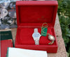 ROLEX LADIES 26mm DATEJUST 18K WHITE GOLD DIAMOND BAND BEZEL LUGS MOP DIAL