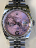 Rolex 116200 Datejust 36mm Mens Ladies Pink Floral with Diamond and Ruby Bezel